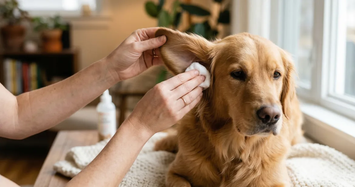 köpeklerde kulak temizliği